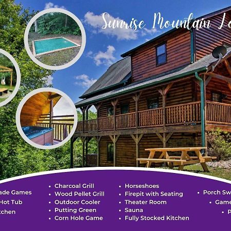 Fabulous Pet-Friendly, Family Cabin With Outdoor Kitchen, Hot Tub, Sauna, Fireplace, Theater Room, Arcade, Pool Table, And Fire Pit Within Minuties Of Dollywood Sevierville Exterior photo