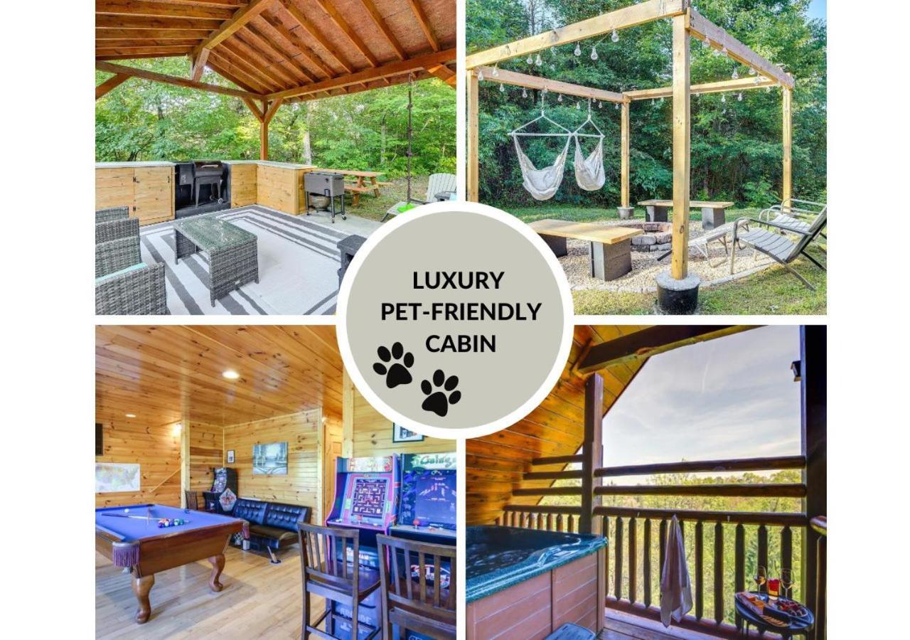 Fabulous Pet-Friendly, Family Cabin With Outdoor Kitchen, Hot Tub, Sauna, Fireplace, Theater Room, Arcade, Pool Table, And Fire Pit Within Minuties Of Dollywood Sevierville Exterior photo